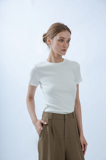 Basic Crew Neck Short Sleeve Tee