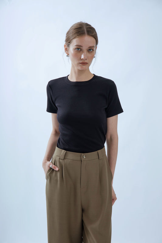 Basic Crew Neck Short Sleeve Tee