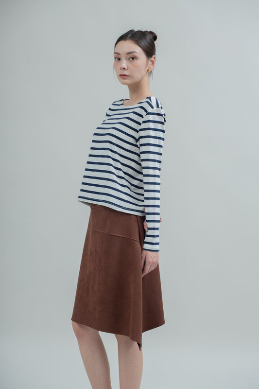 Breton Striped Long Sleeve (Navy Stripes)