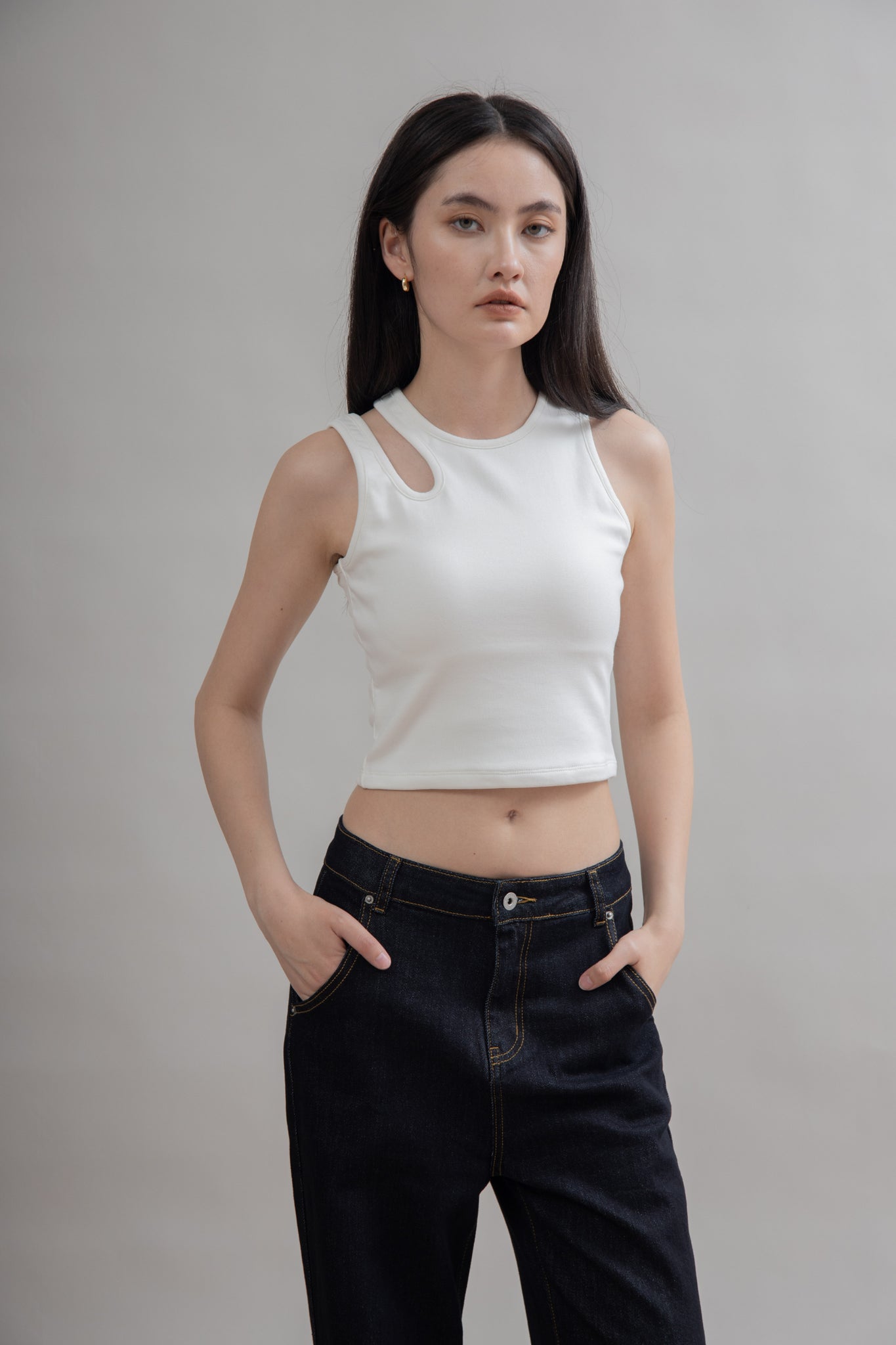 Basic Cut Out Tank Top