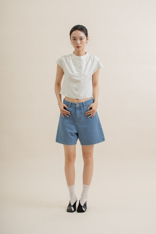 Midway Denim Shorts (Washed Denim)