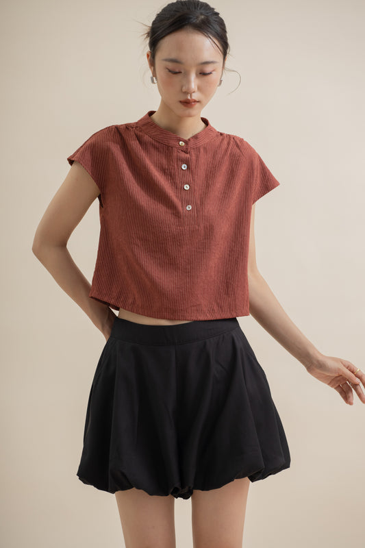 Floux Puffy Pocket Shorts (Black)