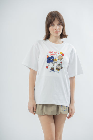 LULU & FRIENDS Birthday Embroidery Tee (Ivory)