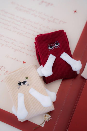LULU 3D Embroidery Socks Set