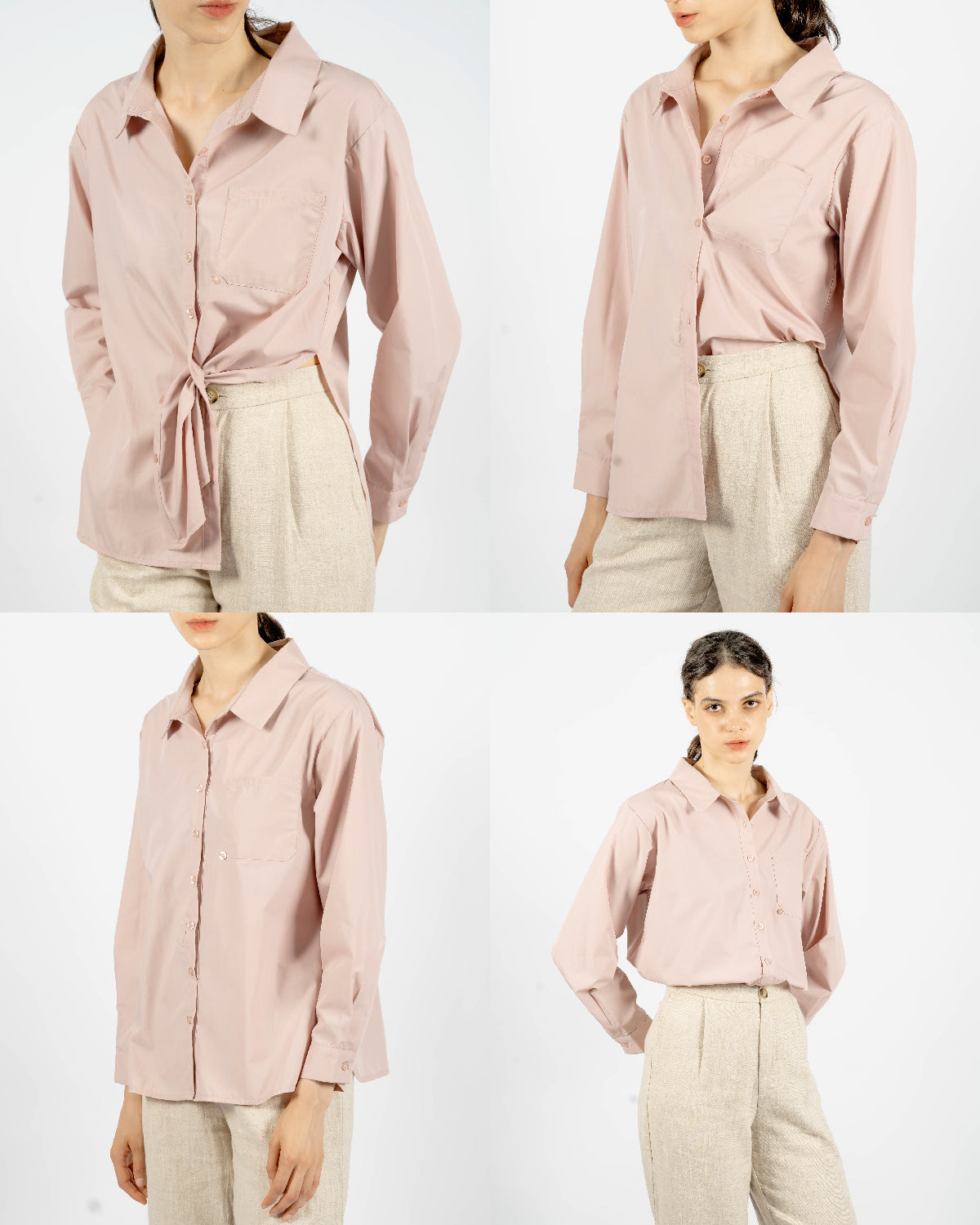 Ava Multi-Wear Shirt (Pink)