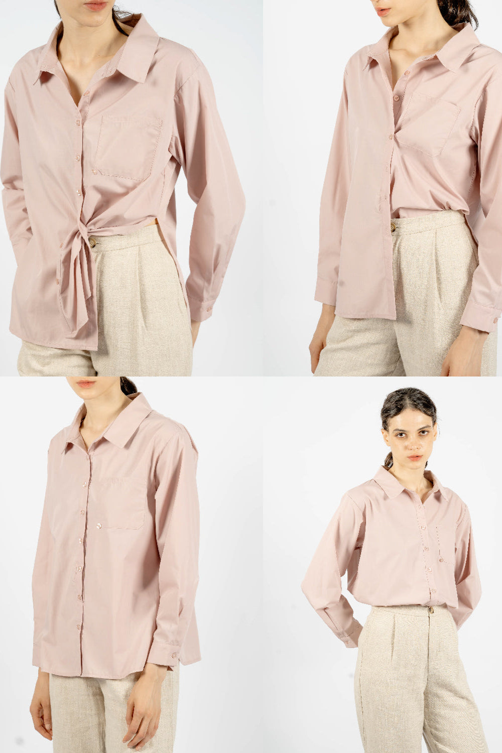 Ava Multi-Wear Shirt (Pink)
