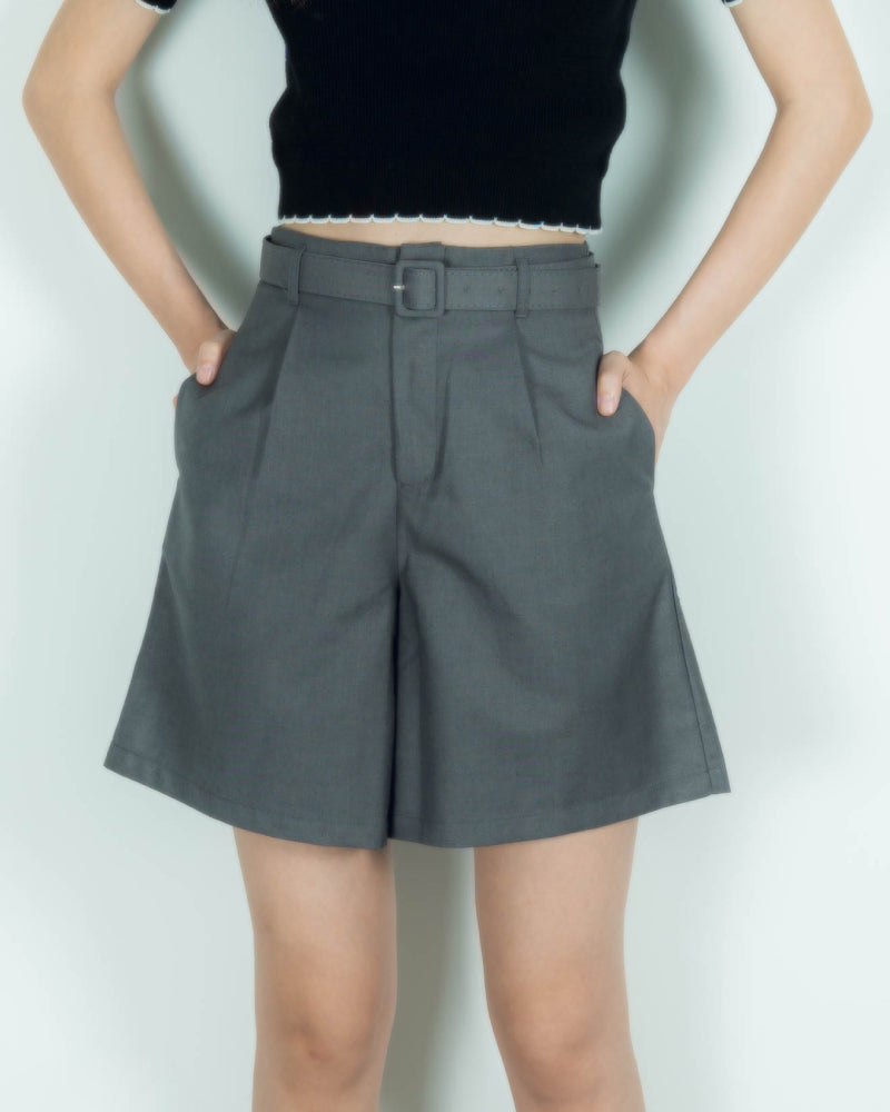 Yenny A Line Shorts (Grey)