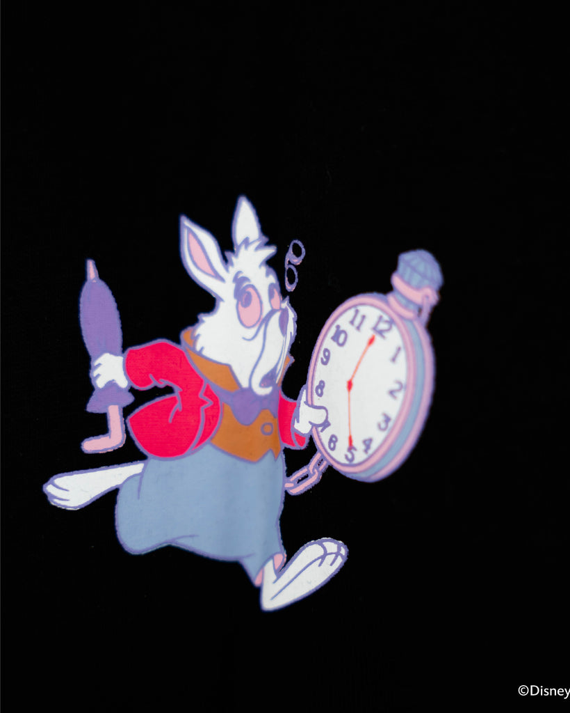 The White Rabbit Printed Tee (Black)