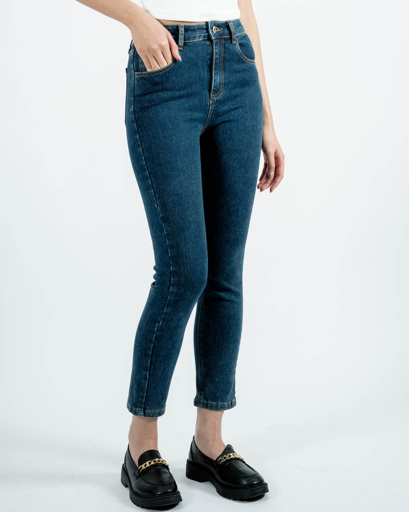 High Waist Skinny Jeans (Denim)