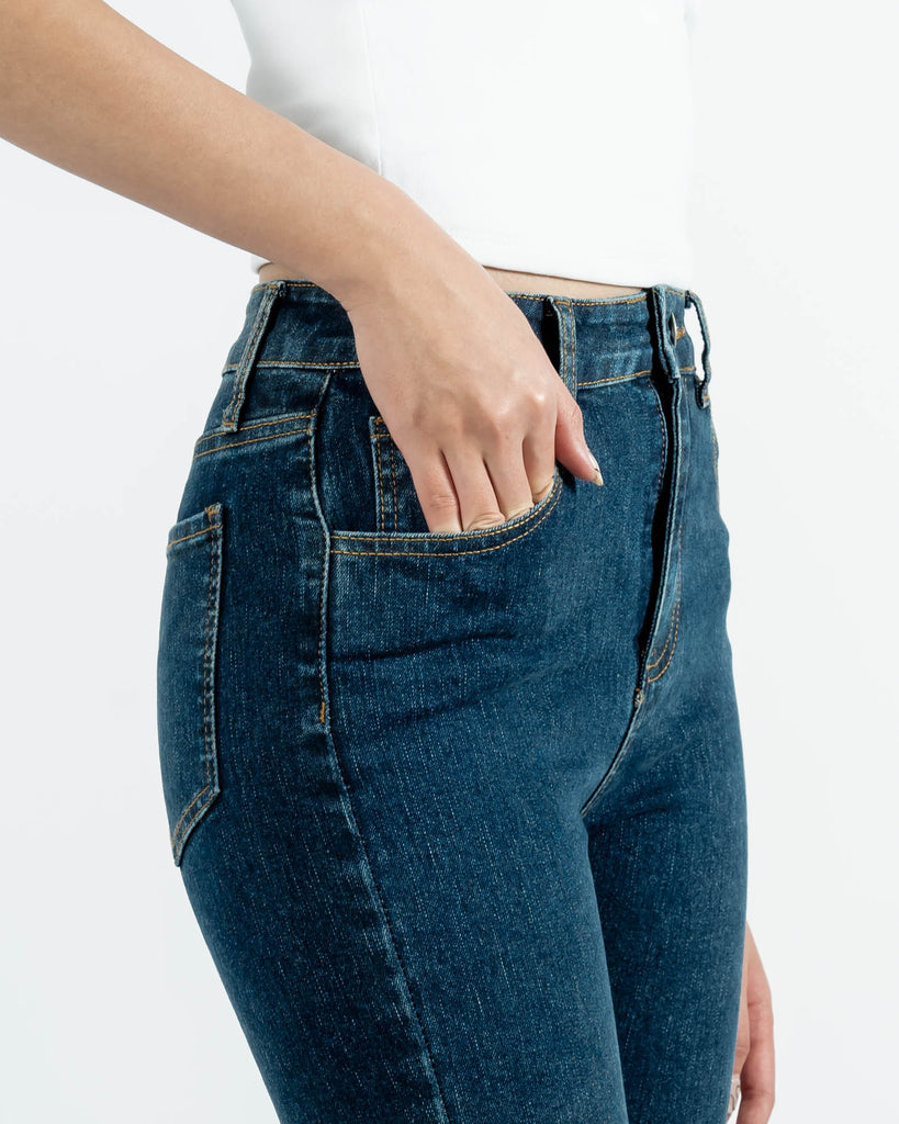 High Waist Skinny Jeans (Denim)