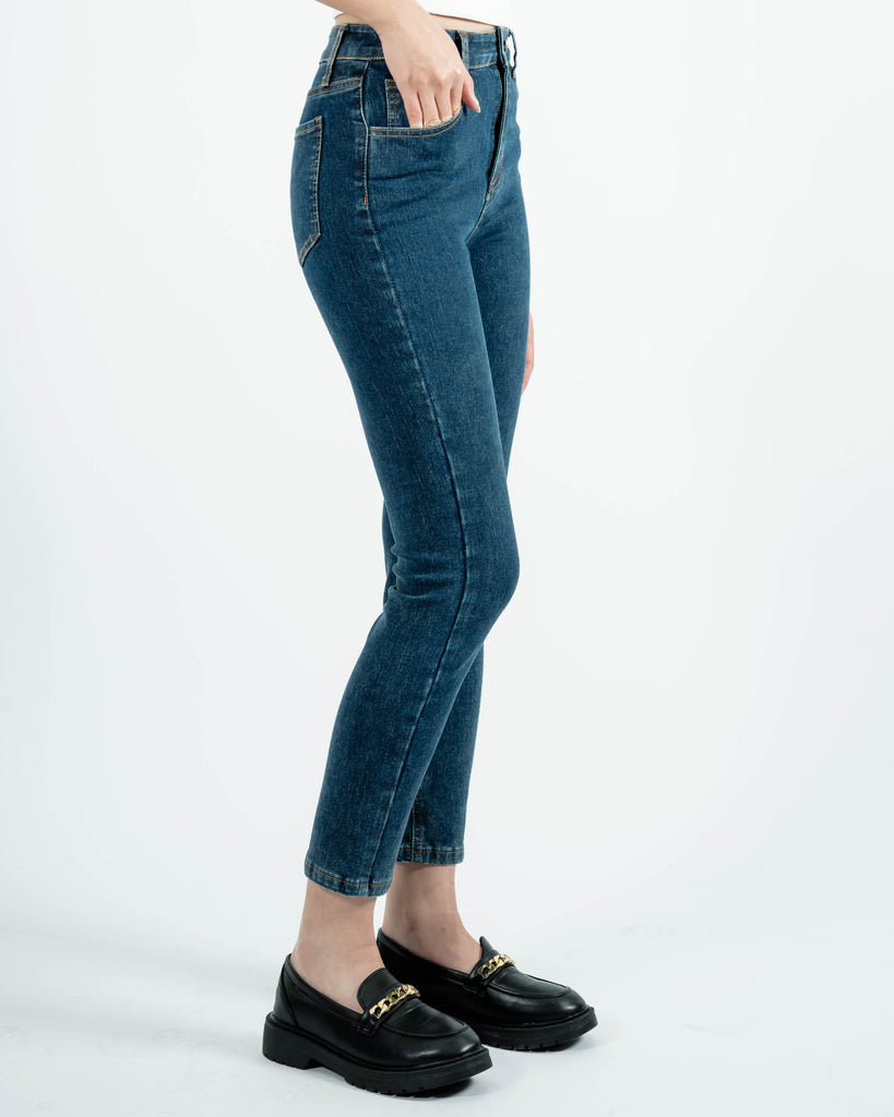 High Waist Skinny Jeans (Denim)