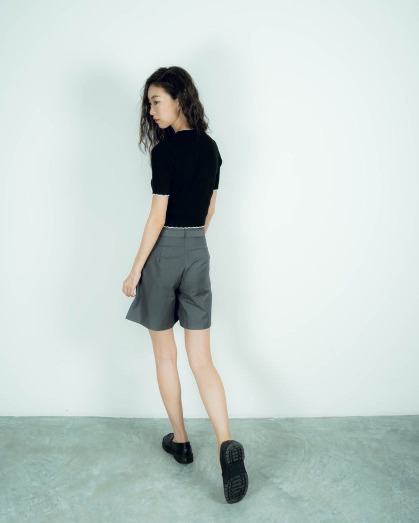 Yenny A Line Shorts (Grey)