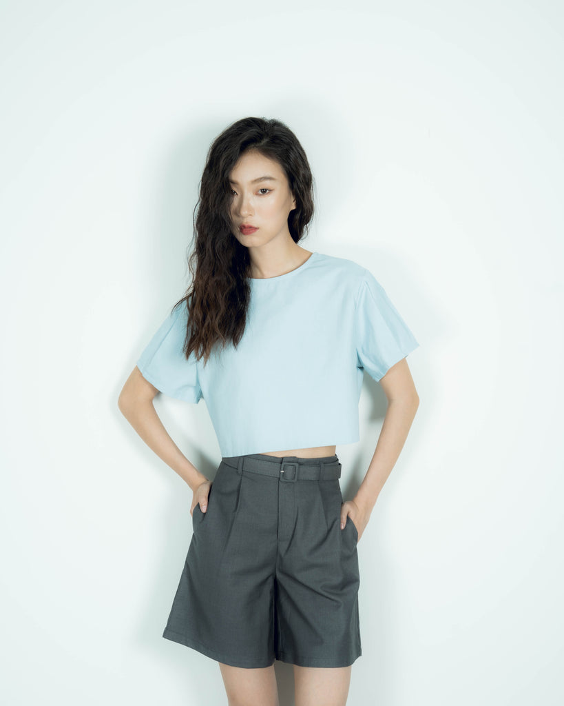 Yenny A Line Shorts (Grey)