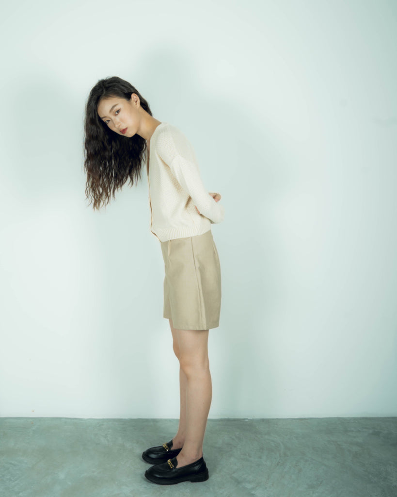 Yenny A Line Shorts (Khaki)