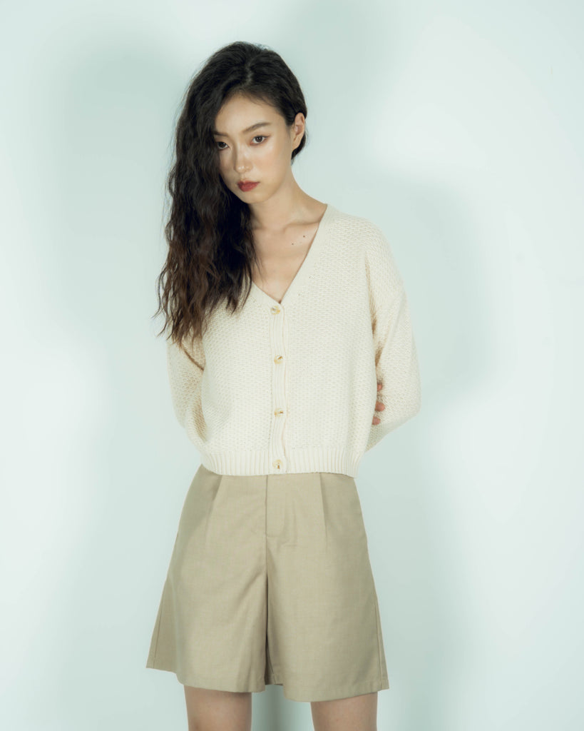 Yenny A Line Shorts (Khaki)