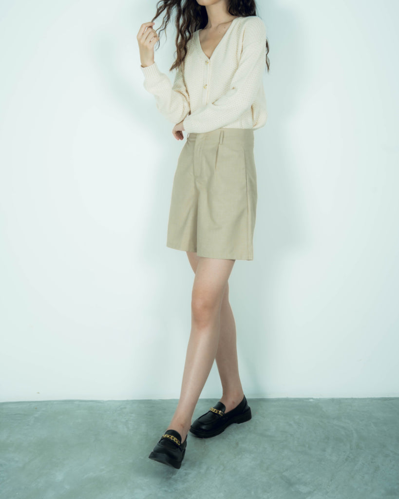 Yenny A Line Shorts (Khaki)