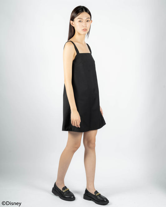 Mickey Sleeveless Mini Dress (Black)