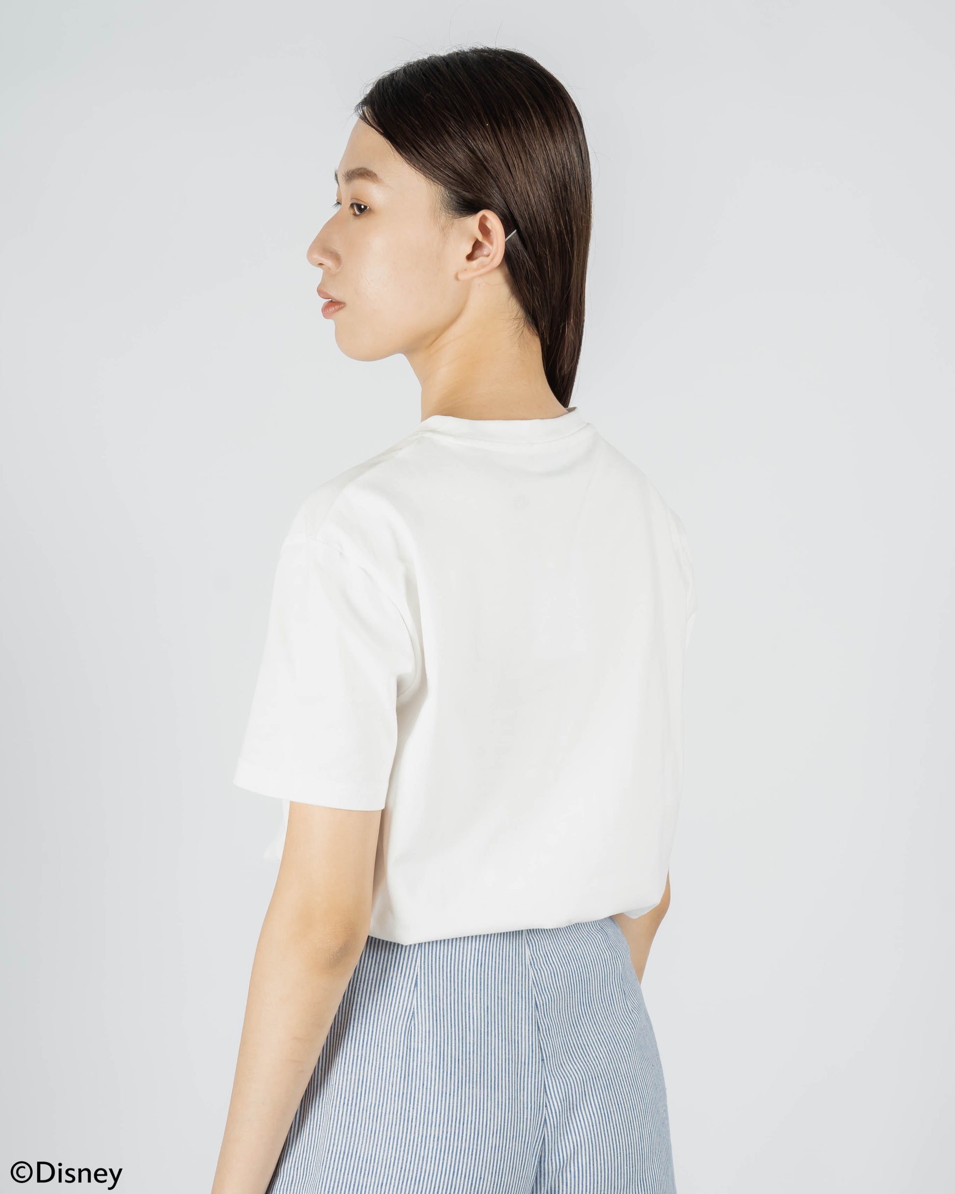 Alice Chenille Embroidery Tee (White)_Back