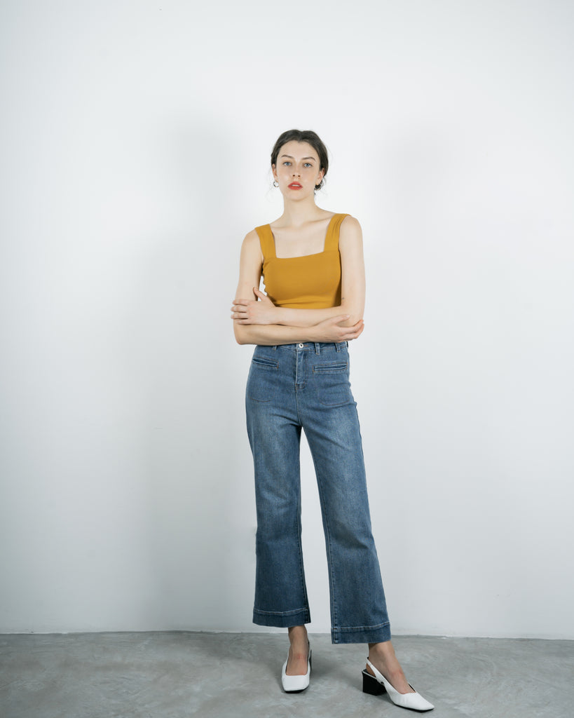 Square Neck Padded Top