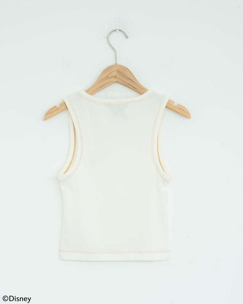 Bambi Embroidery Tank Top (Ivory)