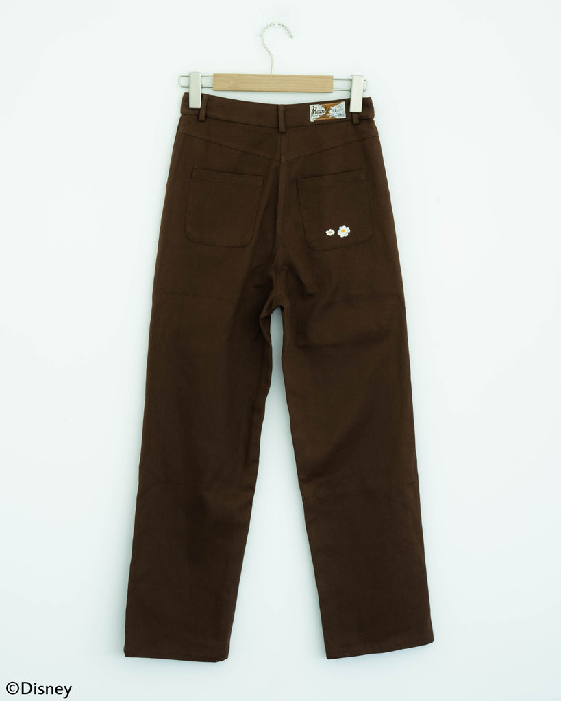 Bambi Meets Flowers Straight Pants (Brown)