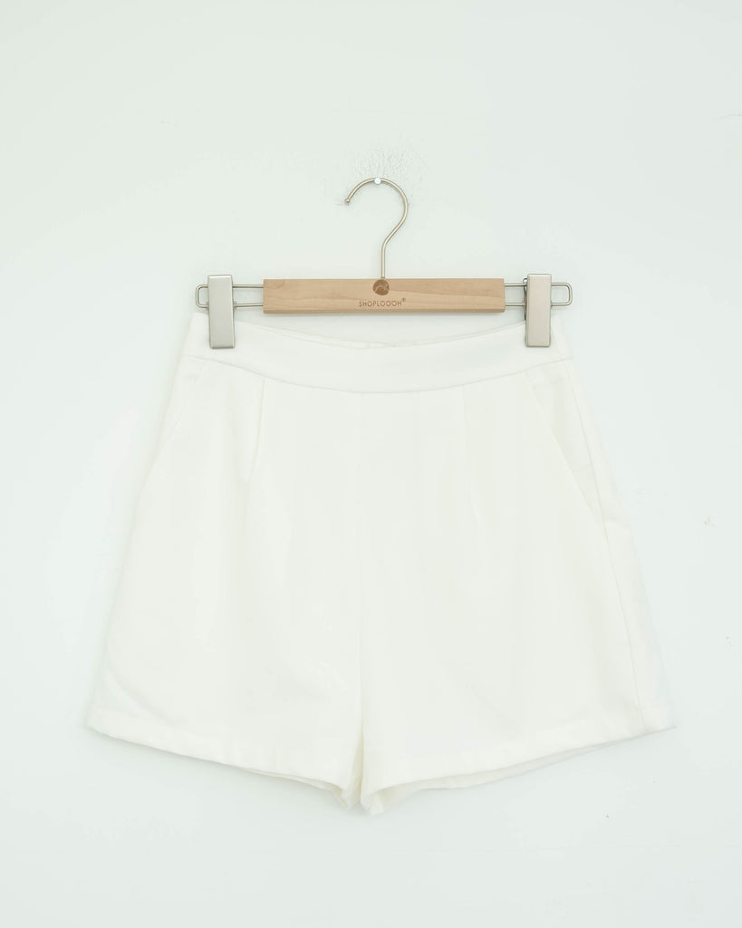 High Waisted Shorts (White)
