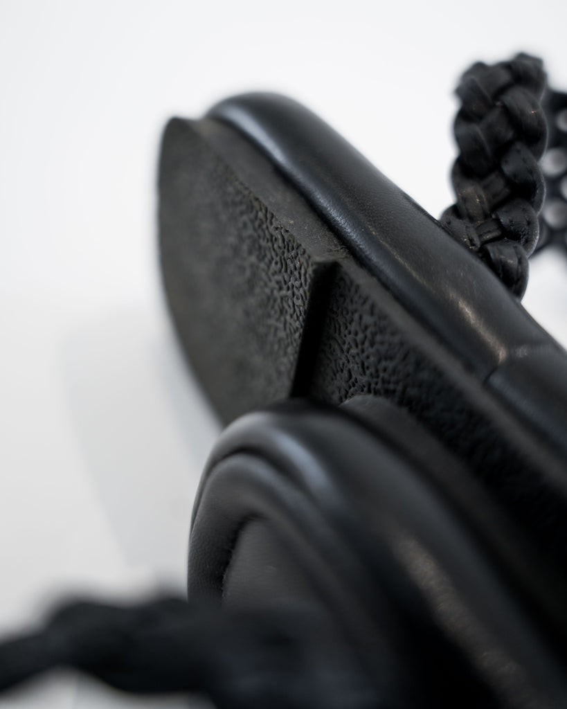Braided Sandals (Black)