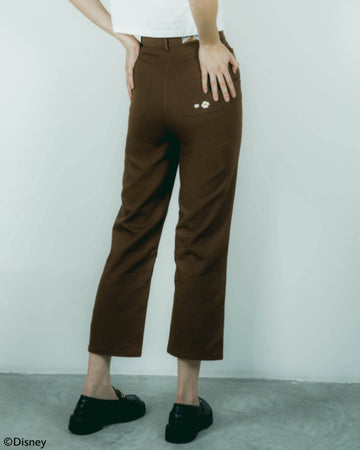 Bambi Meets Flowers Straight Pants (Brown)