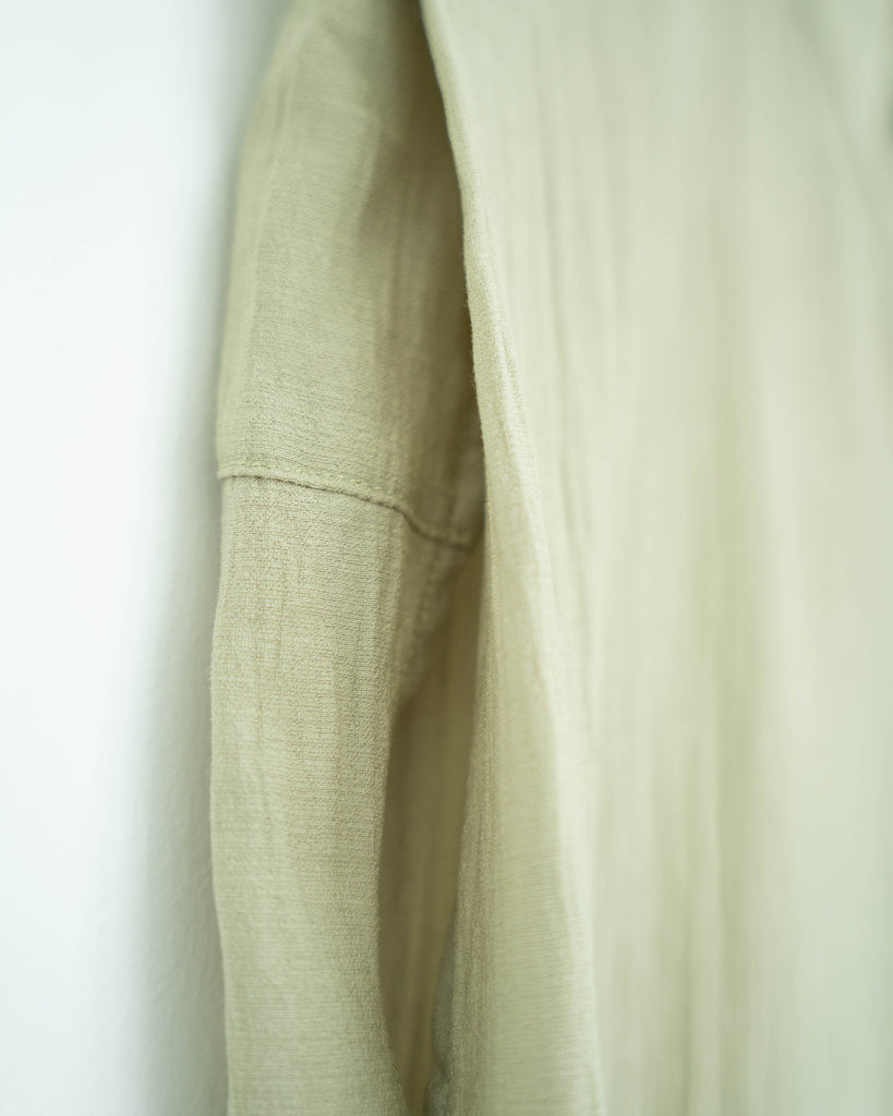 Mandarin Collar Sleeveless Blouse (Ash Green)