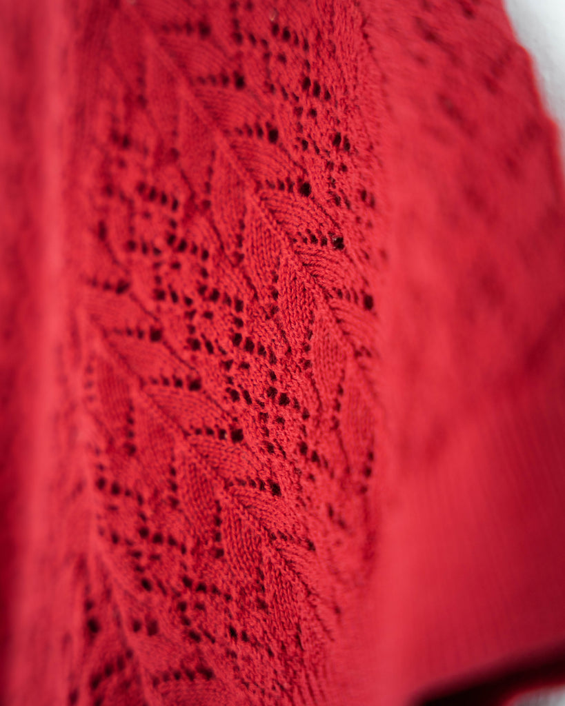 Chris Short Sleeve Knit Top (Red)