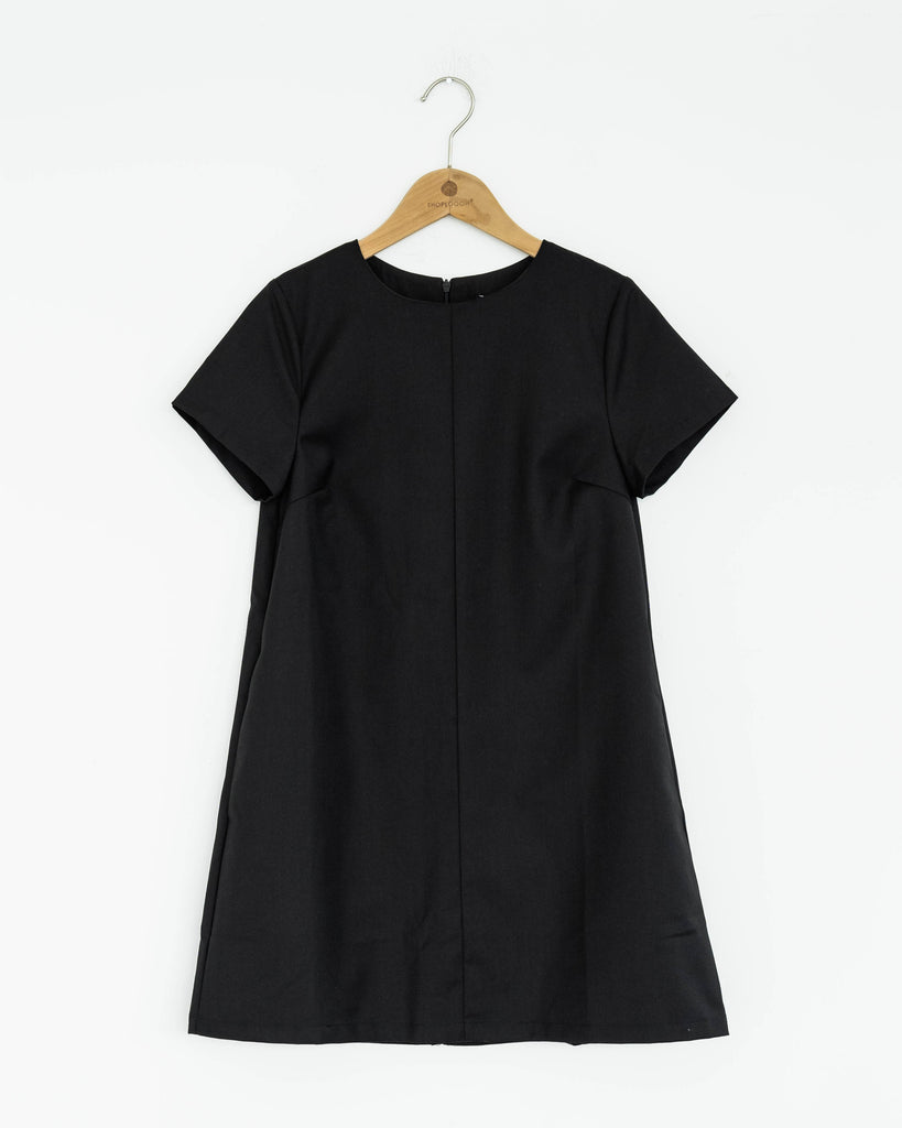 Basic A-line Dress (Black)
