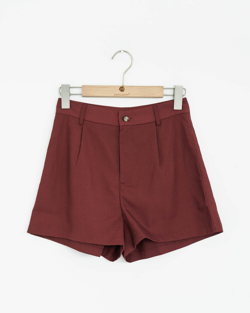 Victoria Tailored Shorts (Red)