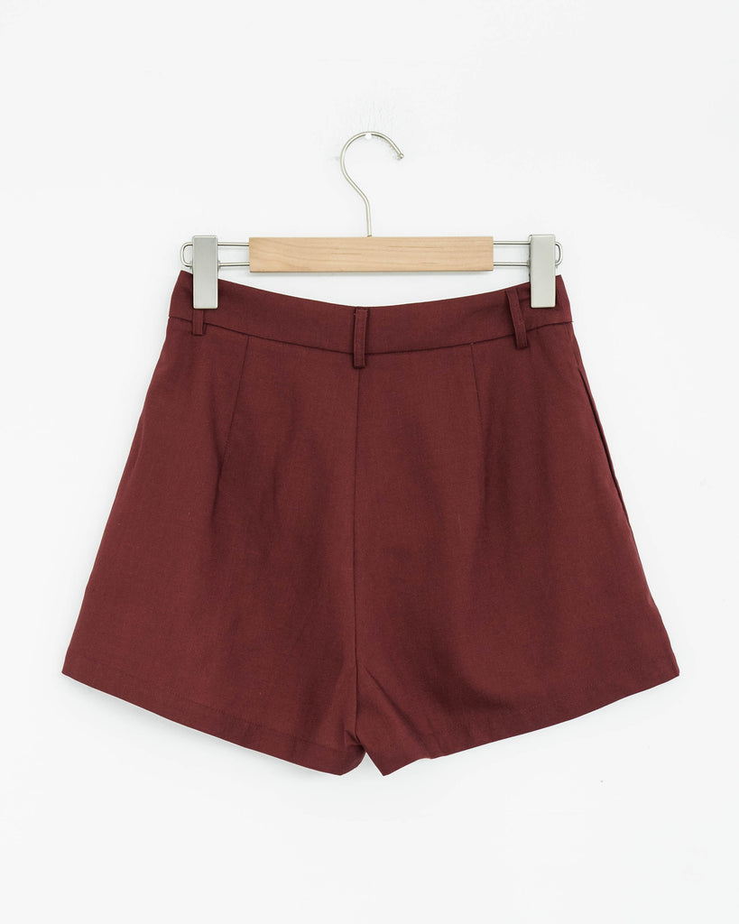 Victoria Tailored Shorts (Red)