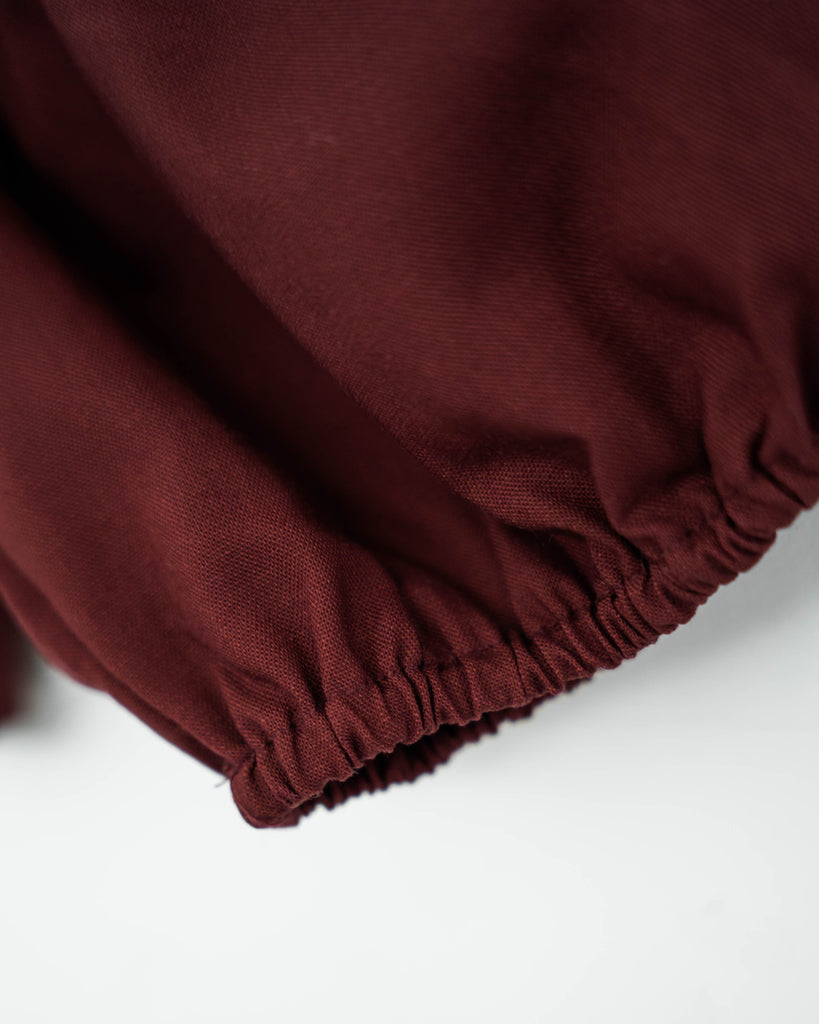 Puff Sleeve Square Neck Top (Red)