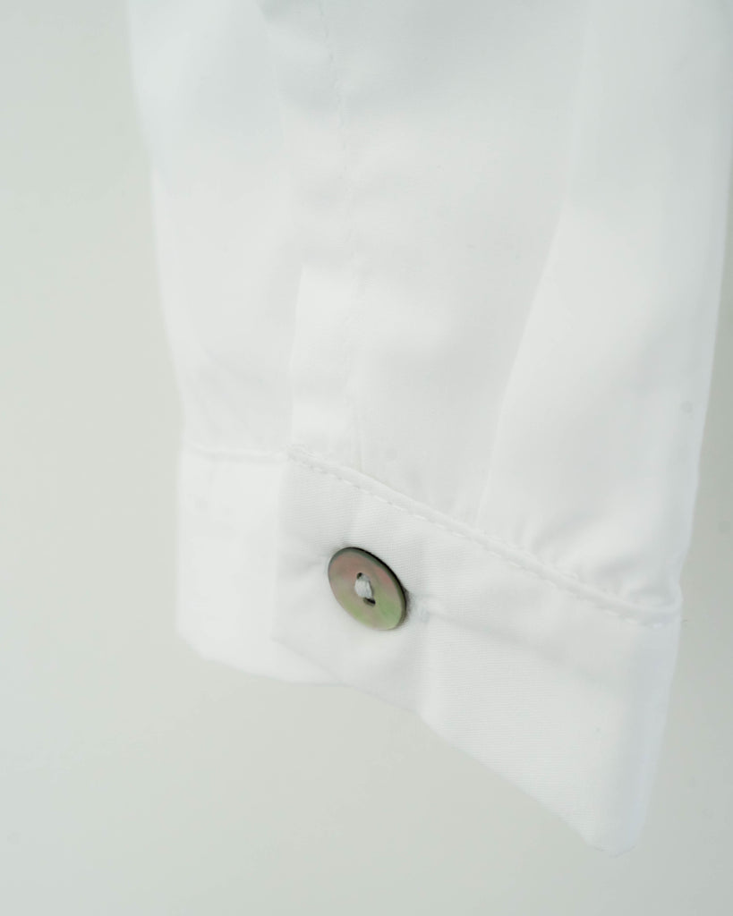 Pocket Crop Shirt (White)