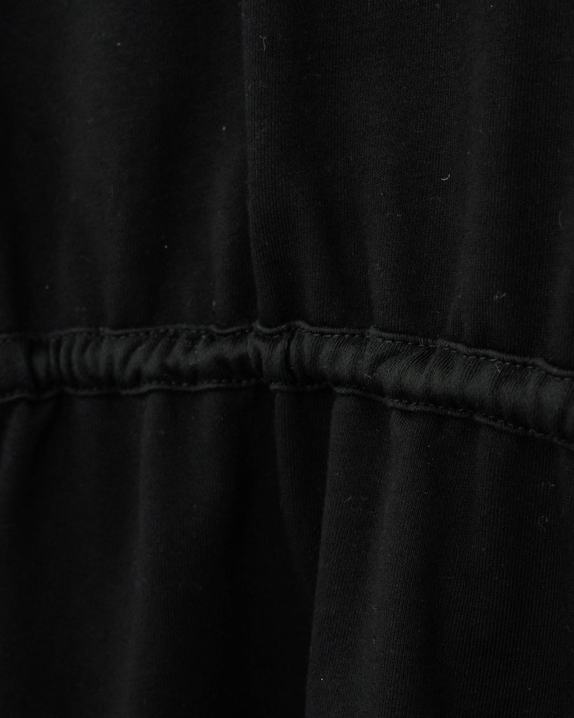 Front Drawstring Tee Dress (Black)