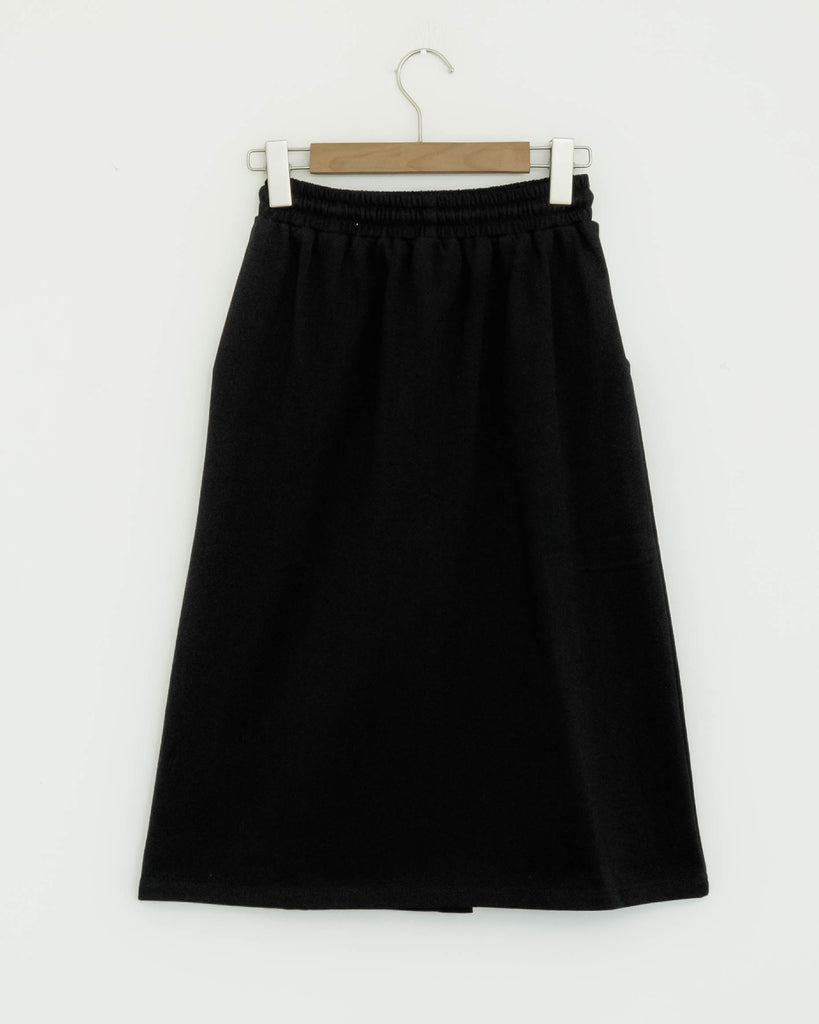 LULU Contrast Drawstring Skirt (Black)