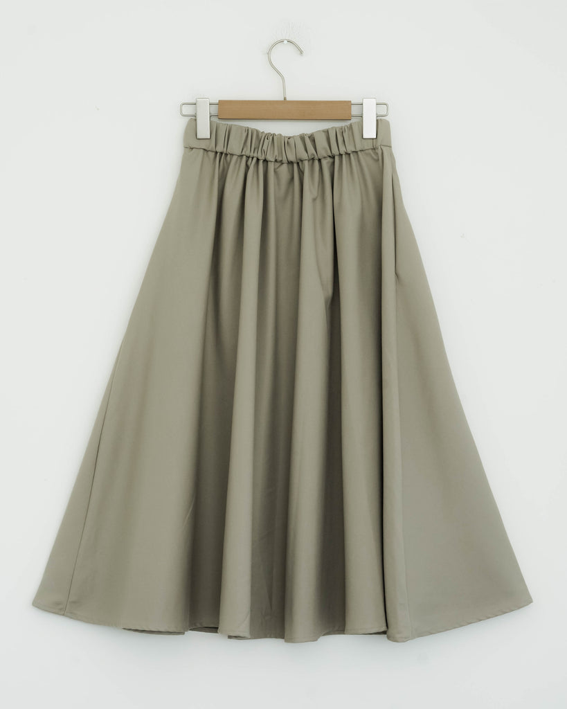 Maxi Circle Skirt (Beige)