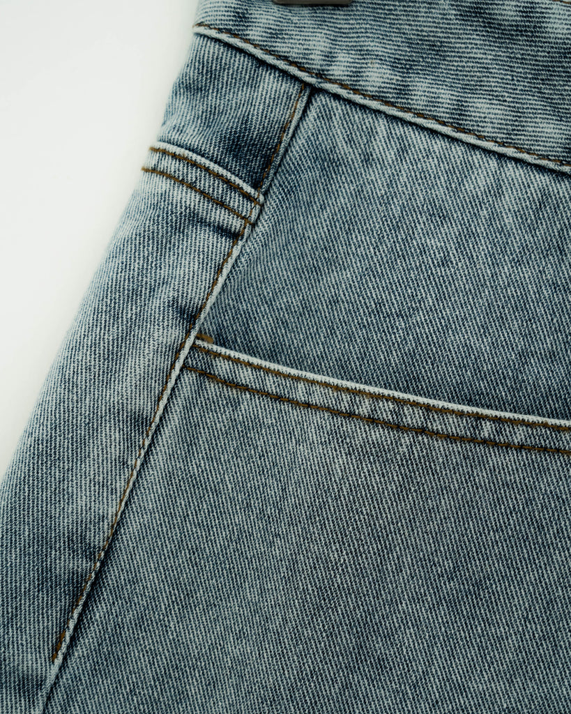 Rania High Waist Denim Shorts (Denim)
