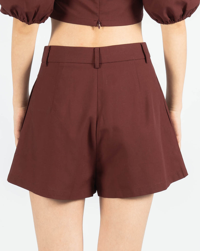 Victoria Tailored Shorts (Red)