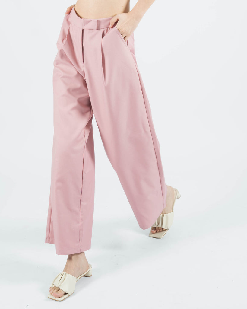 Charmane Straight Cut Trousers (Pink)