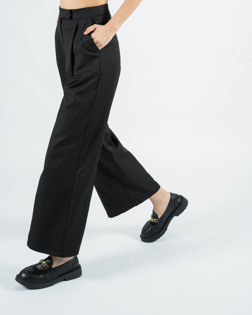 Charmane Straight Cut Trousers (Black)