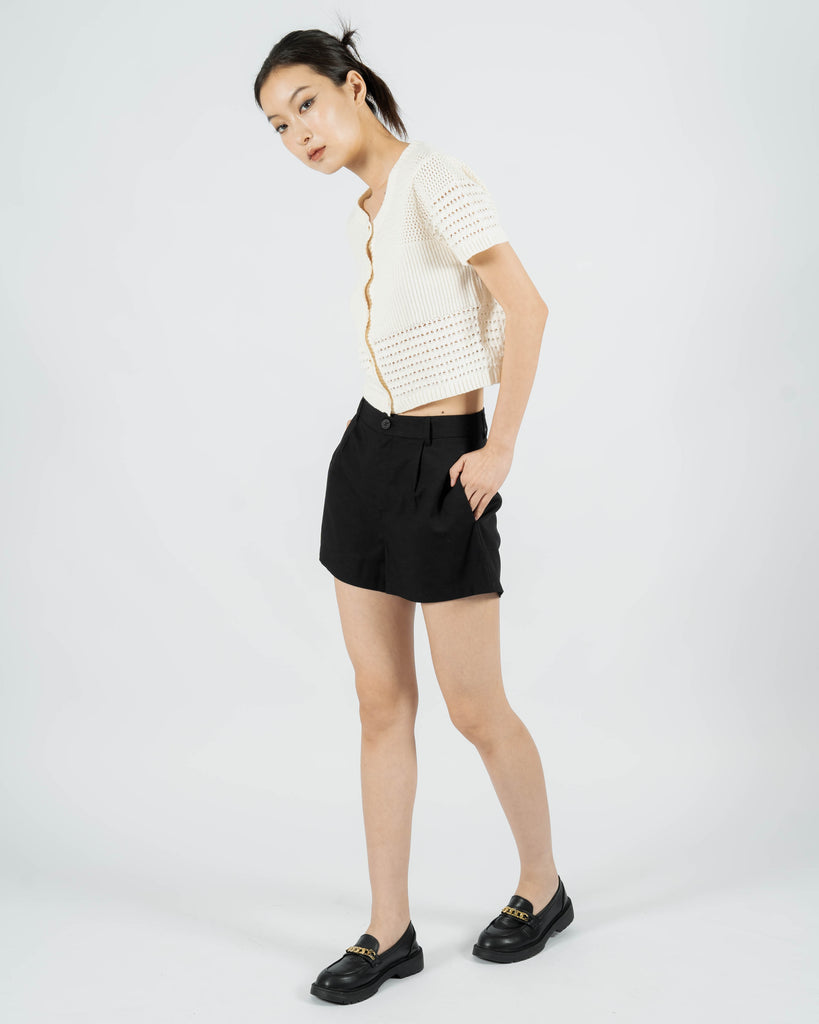 Victoria Tailored Shorts (Black)