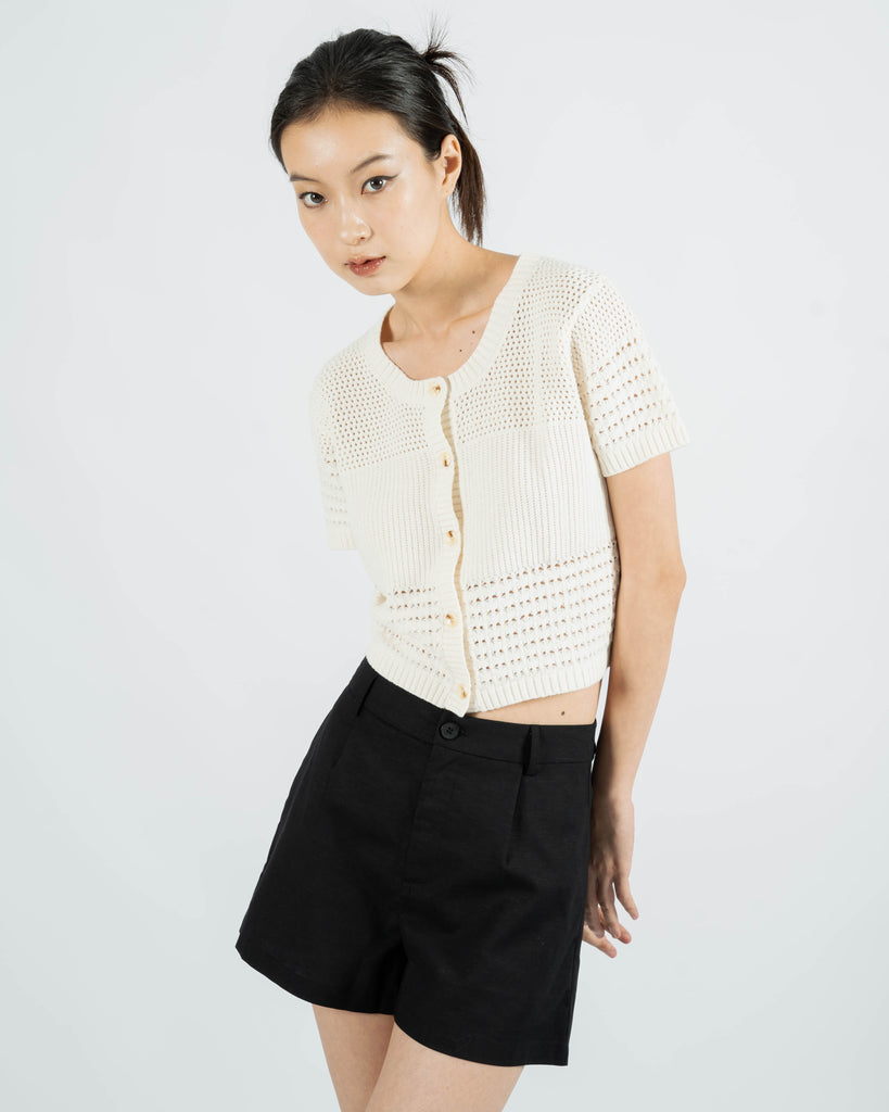 Victoria Tailored Shorts (Black)