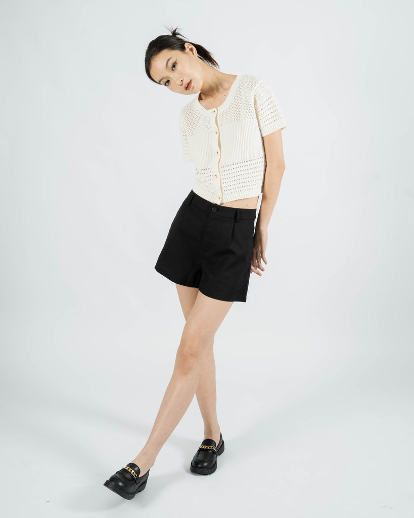 Victoria Tailored Shorts (Black)