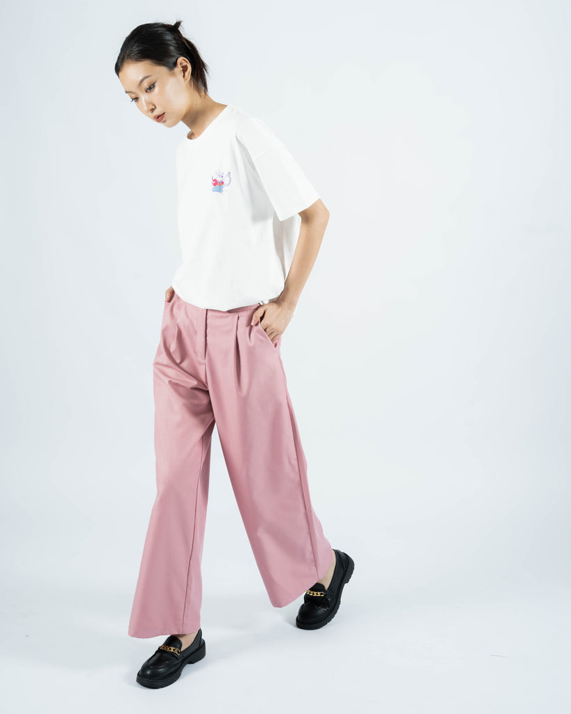 Charmane Straight Cut Trousers (Pink)