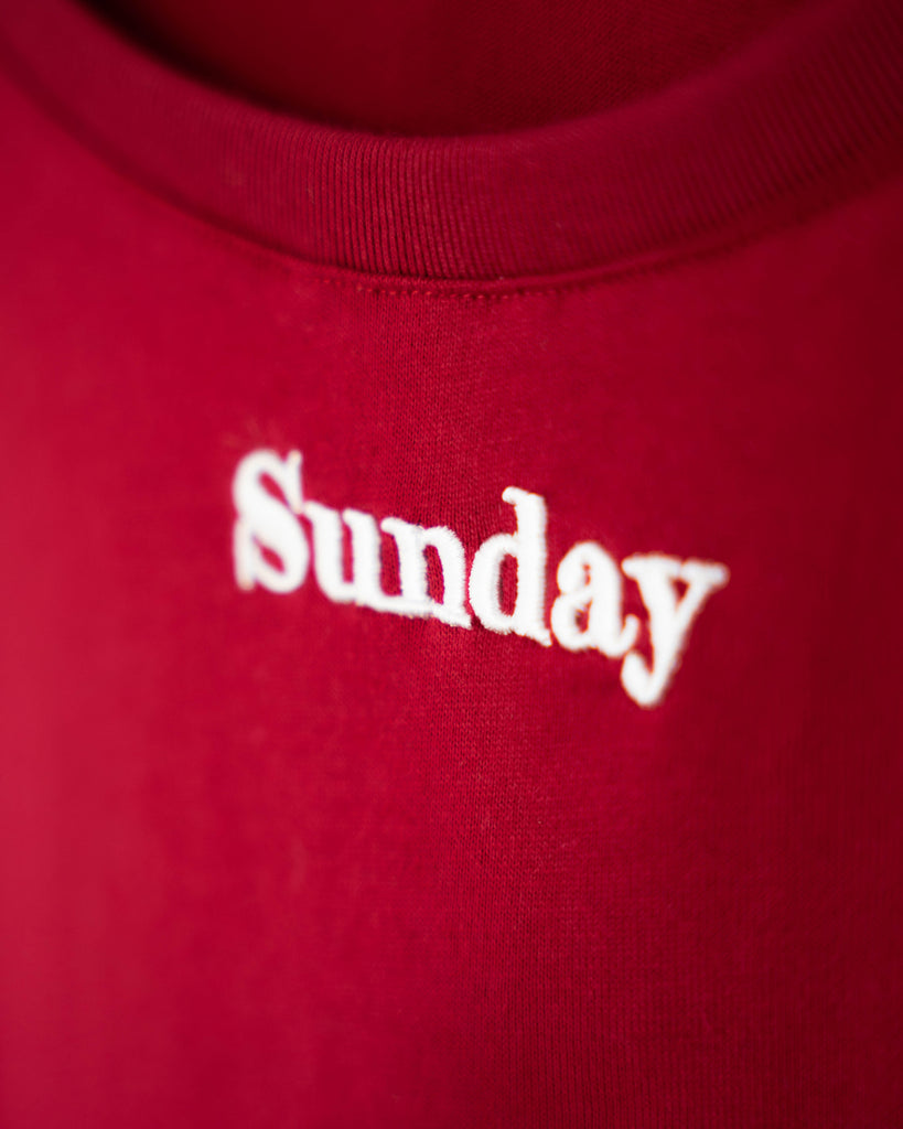 Sunday Oversize Tee (Red)