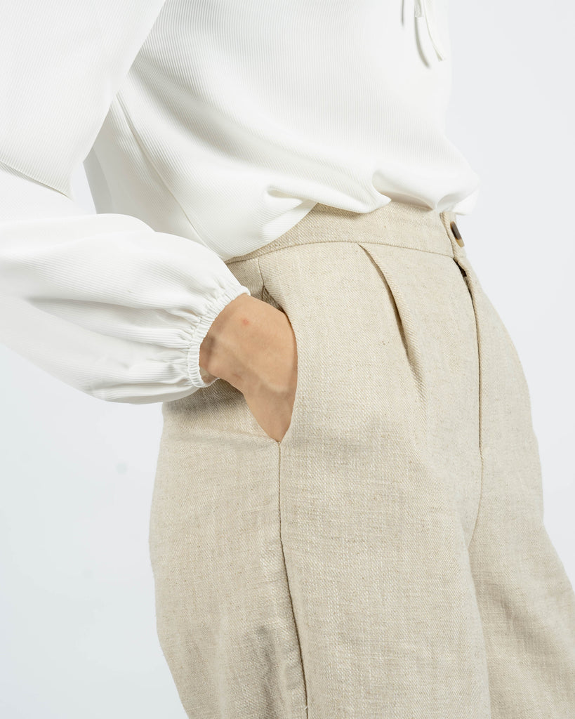 The Linen Pocket Pants (Light Khaki)