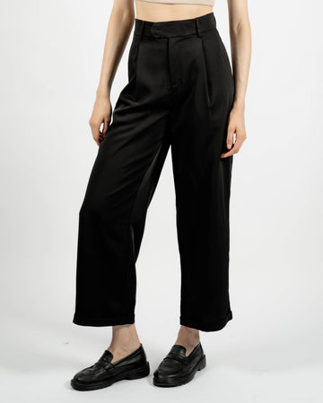 High Waist Tailored Culottes (Black)
