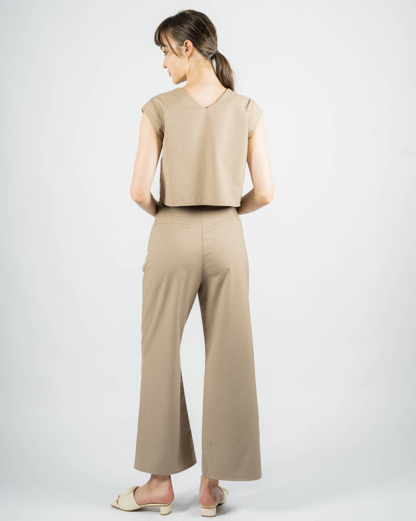Dean Straight Cut Trousers (Khaki)
